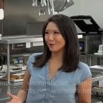 Nancy Chen’s chambray top on CBS Mornings