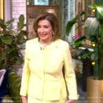 Nancy Pelosi’s yellow jacket and dress on The View