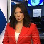 Nancy Chen’s red blazer on CBS Evening News