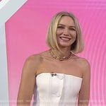 Naomi Watts’s white strapless top on Today