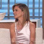 Natalie’s twisted satin midi dress on The Talk