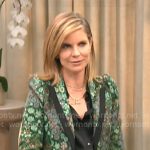 Natalie Morales’ green floral blazer on CBS Mornings