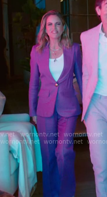 Natalie’s purple suit on The Talk