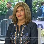 Hoda’s embroidered denim jacket on Today