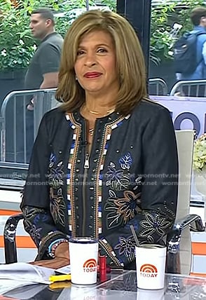 Hoda’s embroidered denim jacket on Today