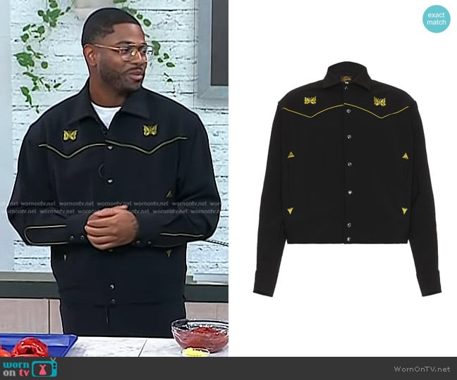 Needles Piping Cowboy Jacket worn by Kwame Onwuachi on Today