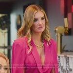 Nicole’s pink split sleeve blazer on Selling Sunset