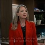 Nina’s red blazer on General Hospital