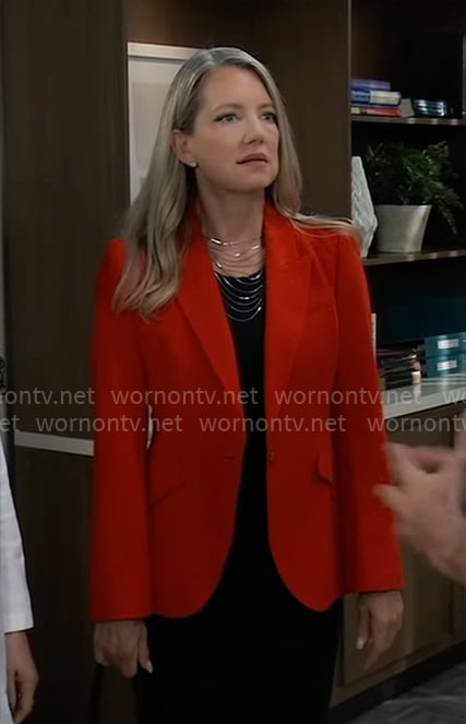 Nina's red blazer on General Hospital