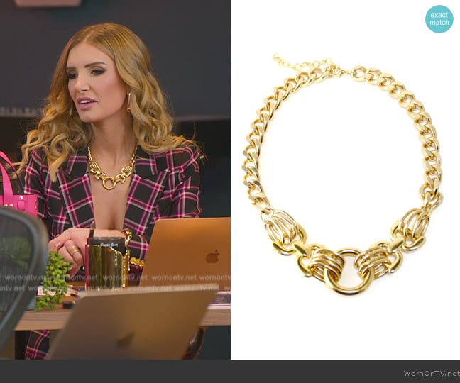 Nissa Jewelry Waverly Necklace worn by Nicole Young on Selling Sunset