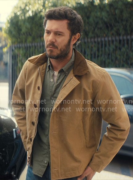 Noah's tan jacket on Nobody Wants This
