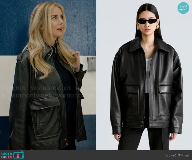 Nour Hammour Drey The It Girl Jacket worn by Morgan (Justine Lupe) on Nobody Wants This