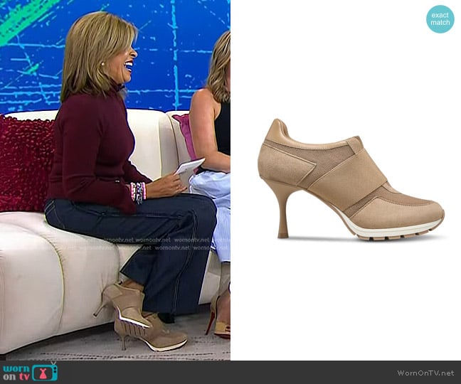 Sneex The Icon Sneaker Heel in Oyster worn by Hoda Kotb on Today