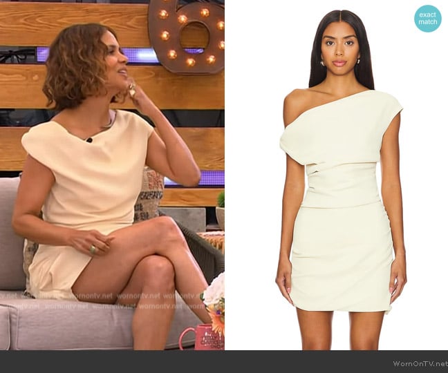 Paris Georgia Remmy Mini Dress worn by Halle Berry on The Kelly Clarkson Show