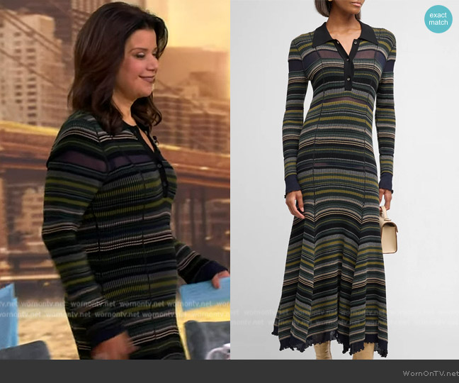 3.1 Phillip Lim Reversible Polo Dress worn by Ana Navarro on The View