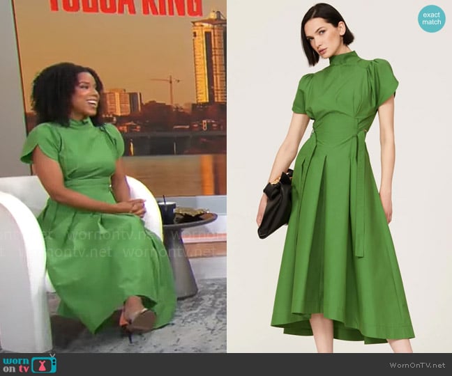 3.1 Phillip Lim Side Tie Flare Dress worn by Adriana Diaz on CBS Mornings