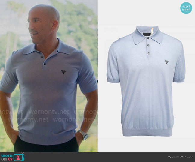 Prada Knit Polo worn by Jason Oppenheim on Selling Sunset