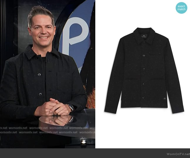 PS Paul Smith Shirt Jacket worn by Jason Kennedy on E! News