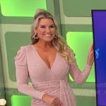 Rachel’s light pink sparkly dress on The Price is Right