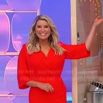 Rachel’s red mini dress on The Price is Right