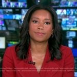 Rachel’s red wrap blazer dress on Good Morning America
