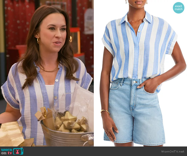 Rails Jamie Shirt worn by Lacey Chabert on Celebrations with Lacey Chabert