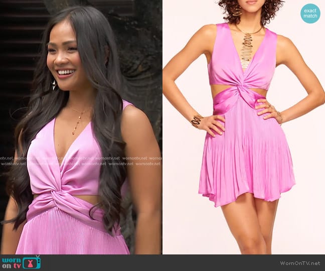 Ramy Brook Milo Dress in Pink Orchid worn by Jenn Tran on The Bachelorette