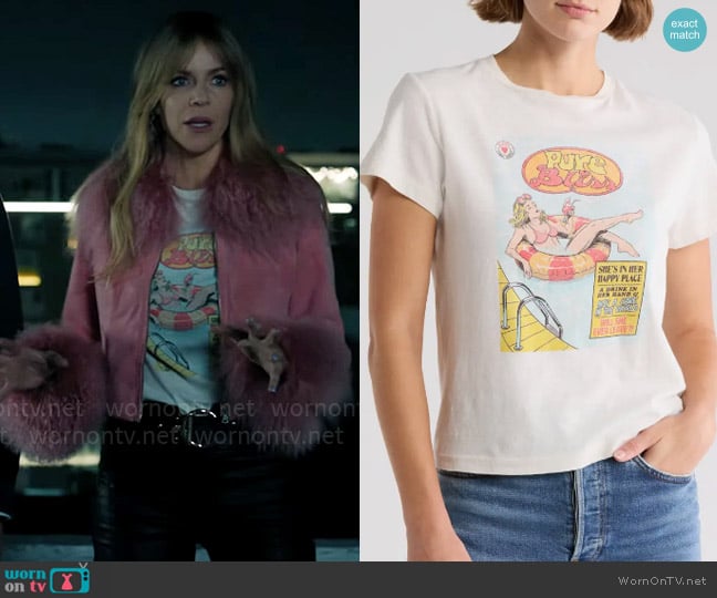 Re/Done Pure Bliss Cotton Graphic T-Shirt worn by Morgan Gillory (Kaitlin Olson) on High Potential