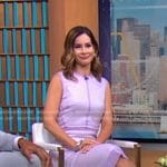 Rebecca’s lilac sleeveless dress on Good Morning America