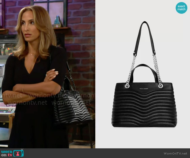 Rebecca Minkoff M.A.B. Quilted Satchel worn by Lily Winters (Christel Khalil) on The Young and the Restless