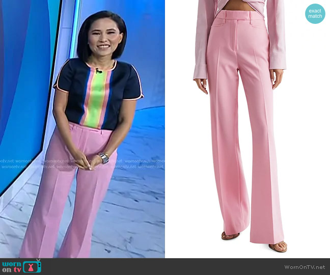 Reiss Blair Wide Leg Pants worn by Vicky Nguyen on Today