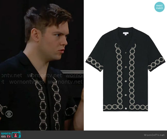 Reiss Decoy Shirt worn by R.J. Forrester (Joshua Hoffman) on The Bold and the Beautiful