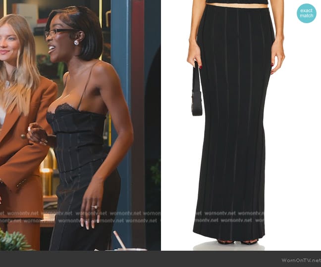 Retrofete Bria Skirt worn by Chelsea Lazkani on Selling Sunset