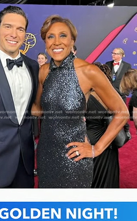 Robin's sequin gown at The Emmys on Good Morning America