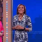 Robin’s leopard print wrap dress on Good Morning America