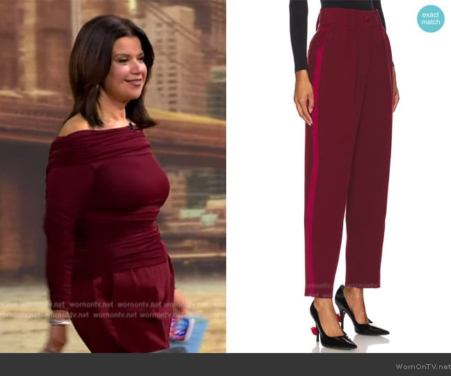 Ronny Kobo Ronny Tuxedo Pants worn by Ana Navarro on The View