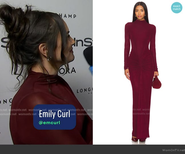 Ronny Kobo Scorpio Dress worn by Emily Curl on E! News