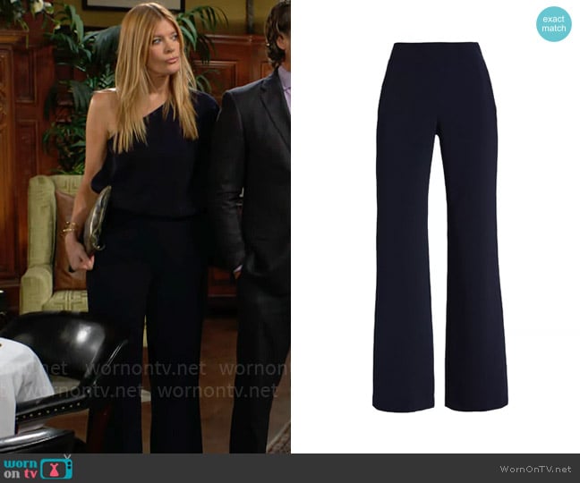 Sachin + Babi Macy Pants in Midnight worn by Phyllis Summers (Michelle Stafford) on The Young and the Restless