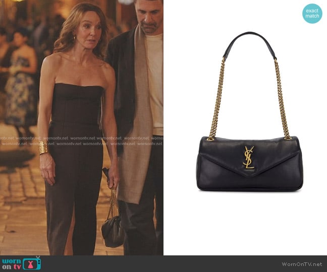 Sylvie’s black bag on Emily in Paris