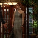 Sally’s crochet one-shoulder midi dress on The Young and the Restless