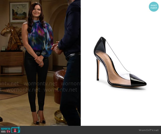 Schutz Cendi Pumps worn by Katie Logan (Heather Tom) on The Bold and the Beautiful