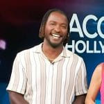 Scott’s striped shirt on Access Hollywood