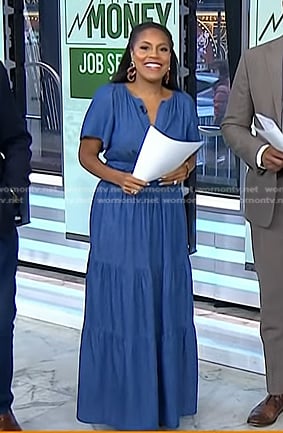 Sheinelle's chambray maxi dress on Today