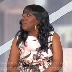 Sheryl’s sleeveless floral dress on The Talk