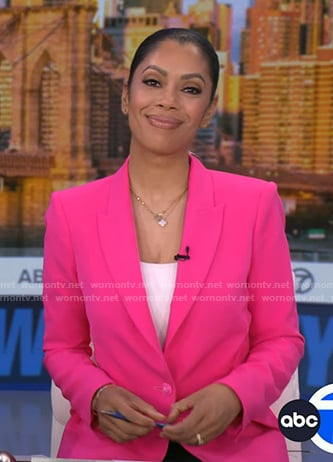 Shirleen's pink blazer on Good Morning America