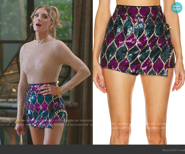 Zhivago Mean Streets Skort worn by Nicole Young on Selling Sunset