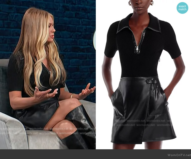 Simkhai Ettalyn Mini Dress worn by Nancy O'Dell on Access Hollywood