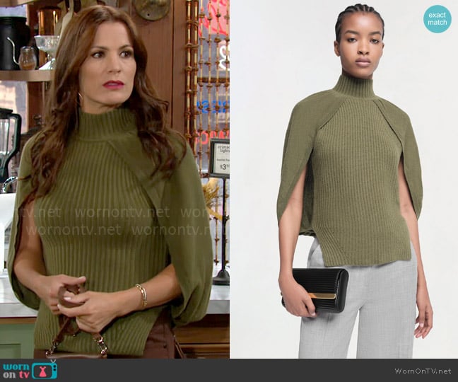 Simkhai Jeannie Top worn by Chelsea Lawson (Melissa Claire Egan) on The Young and the Restless