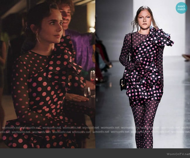 Sixdo 2024 Spring Summer Runway Collection worn by Emily Cooper (Lily Collins) on Emily in Paris