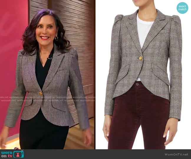 Smythe Glenn Plaid Blazer worn by Gretchen Whitmer on Sherri